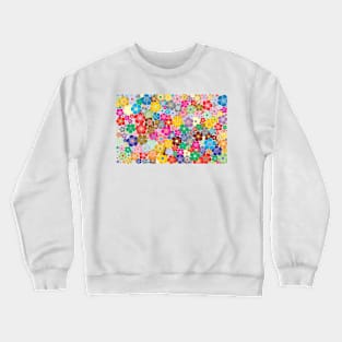 Pattern of flower petals in multiple colours Crewneck Sweatshirt